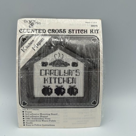 New Berlin Co. Counted Cross Stitch Kit 30575 Carolyn's Kitchen New Sealed USA - Picture 2 of 7
